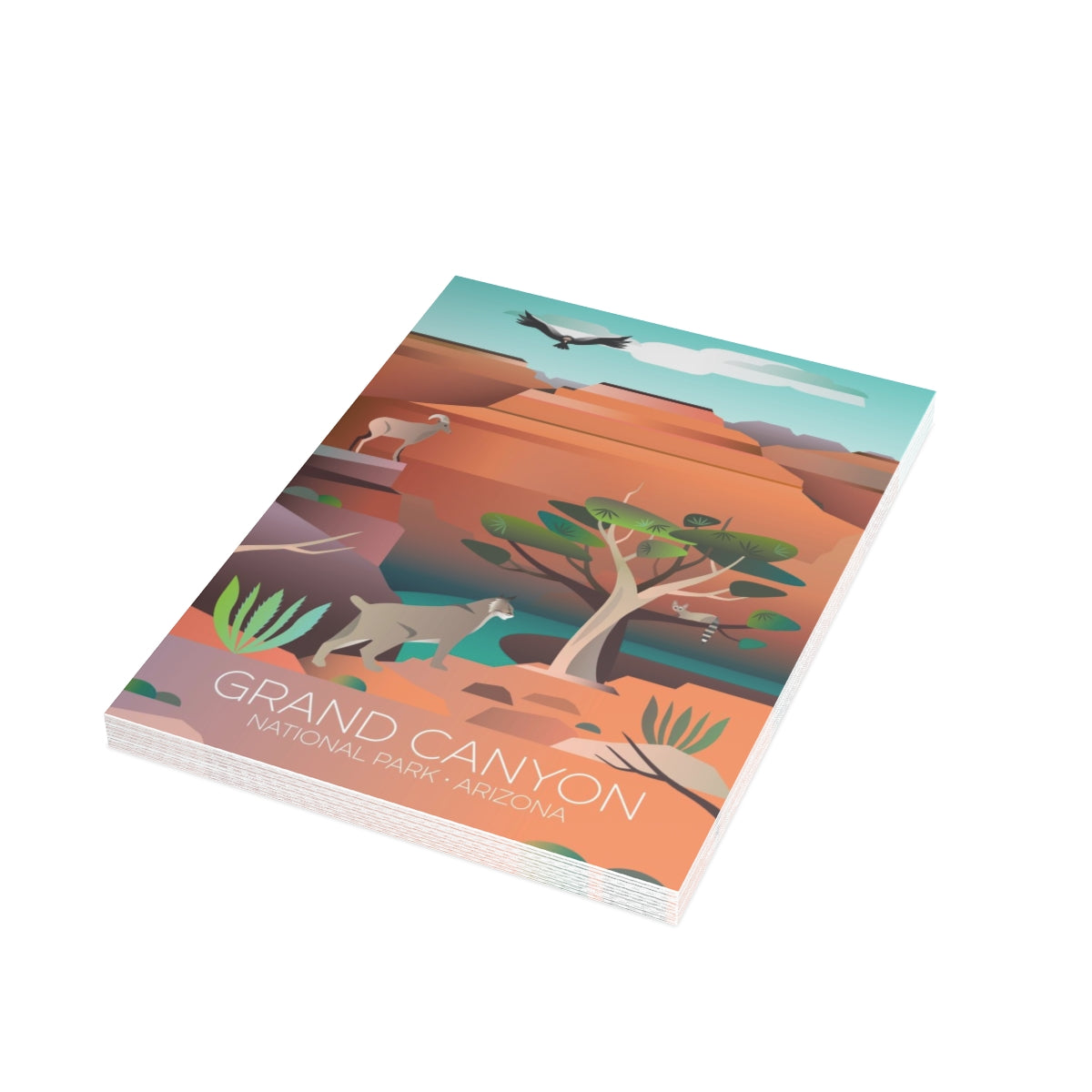 Grand Canyon National Park Folded Matte Notecards + Envelopes (10pcs)