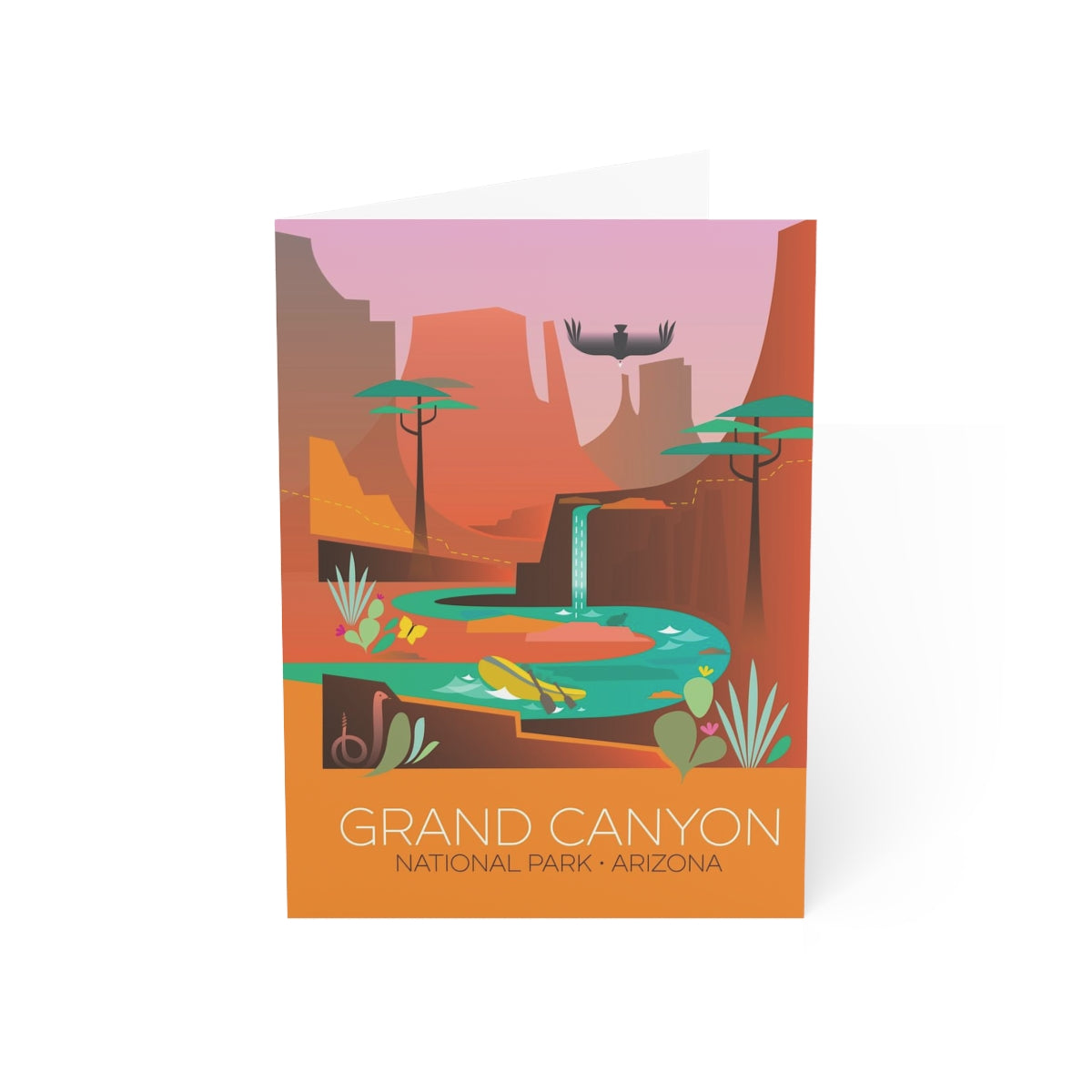 Grand Canyon National Park Matte gefaltete Notizkarten + Umschläge (10 Stück)