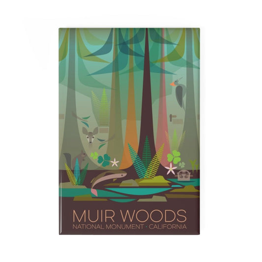 MUIR WOODS NATIONAL MONUMENT REFRIGERATOR MAGNET