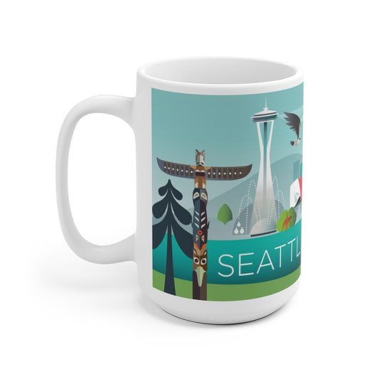 SEATTLE 11 OZ ODER 15 OZ KERAMIKBECHER