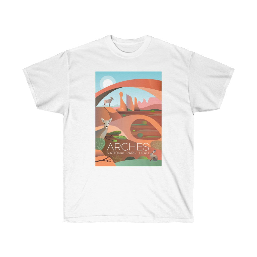 ARCHES NATIONAL PARK UNISEX ULTRA COTTON TEE