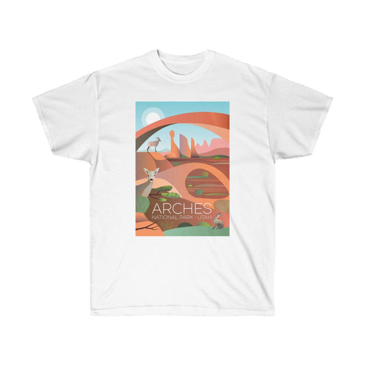ARCHES NATIONAL PARK UNISEX ULTRA COTTON TEE