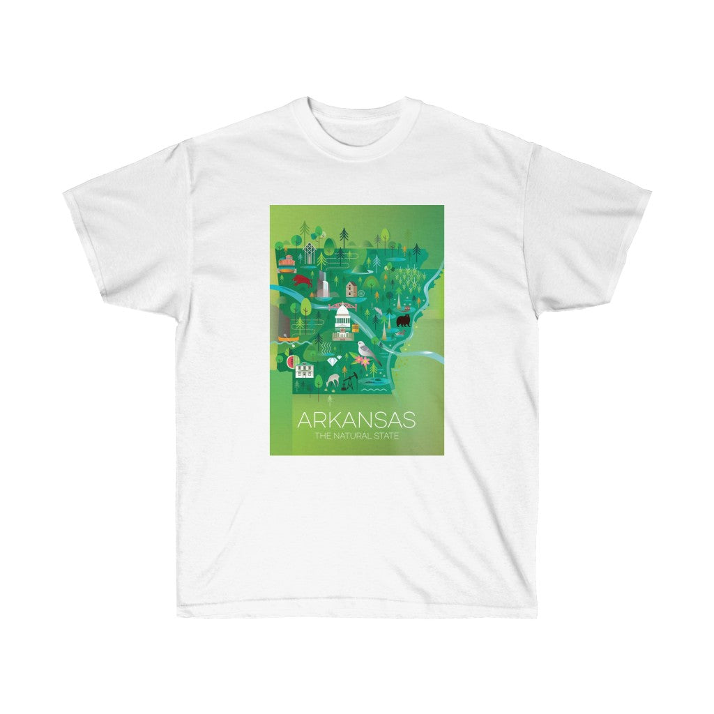ARKANSAS Unisex-T-Shirt aus ultra-Baumwolle 