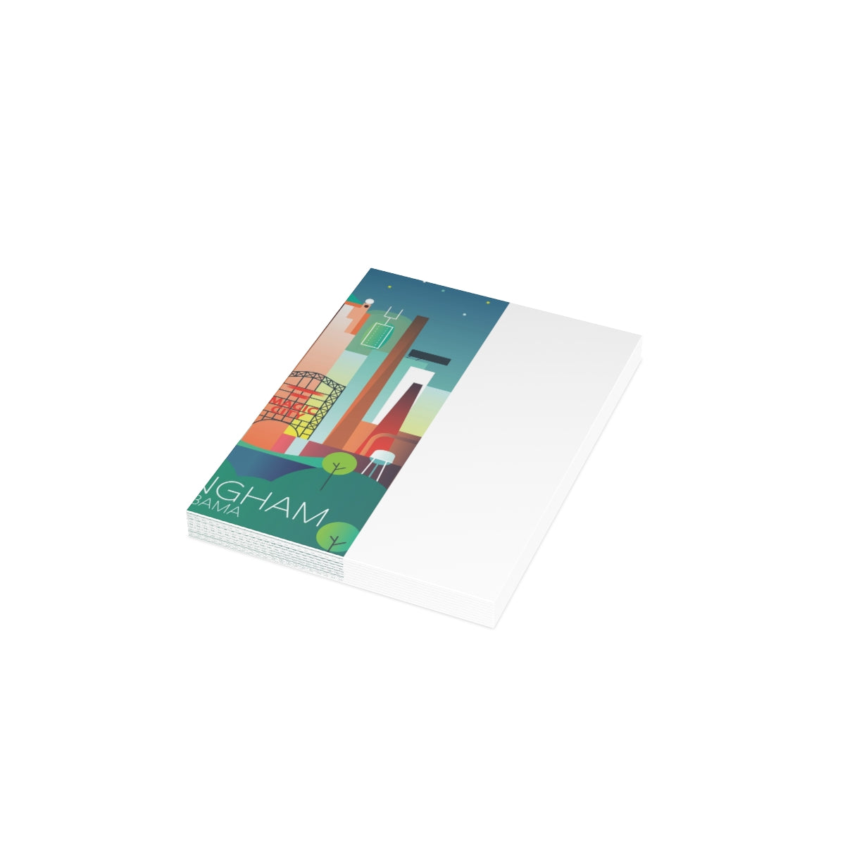 Birmingham, Alabama Folded Matte Notecards + Envelopes (10pcs)