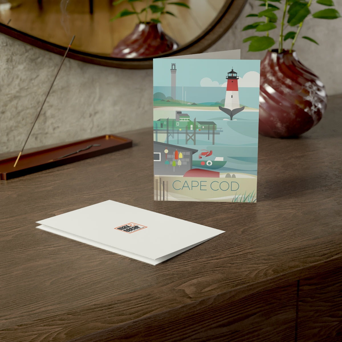 Cape Cod Folded Matte Notecards + Envelopes (10pcs)