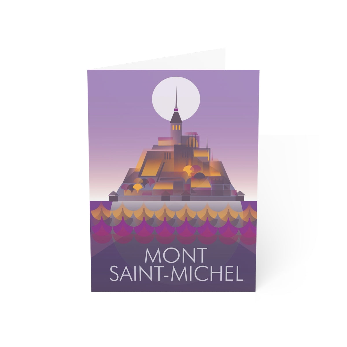 Mont Saint-Michel Folded Notecards + Envelopes (10pcs)