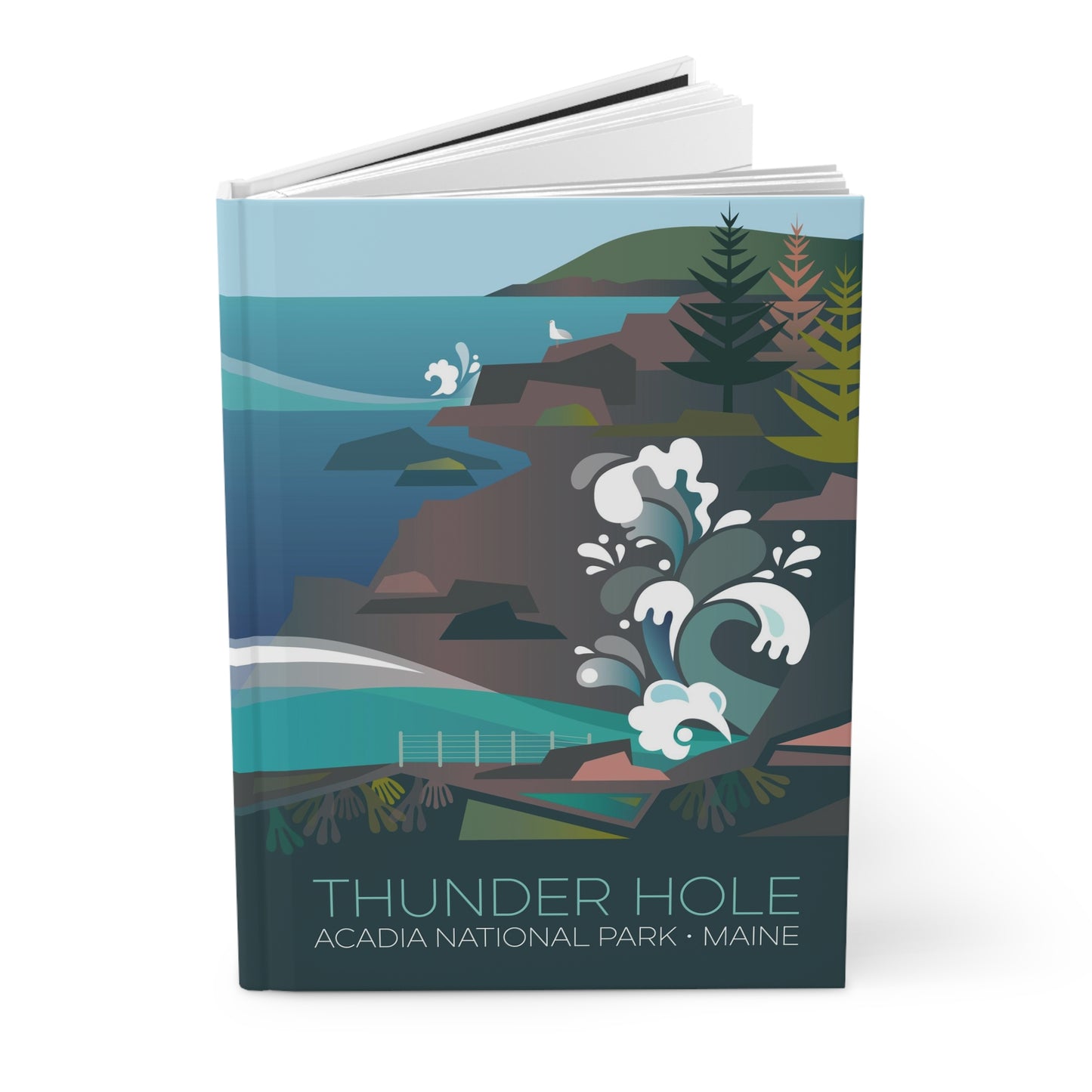 Acadia National Park, Thunder Hole Hardcover Journal