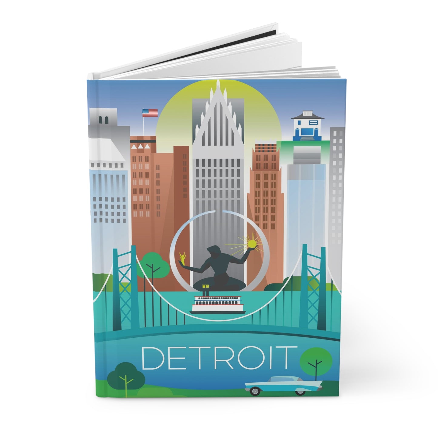 Detroit Hardcover-Tagebuch