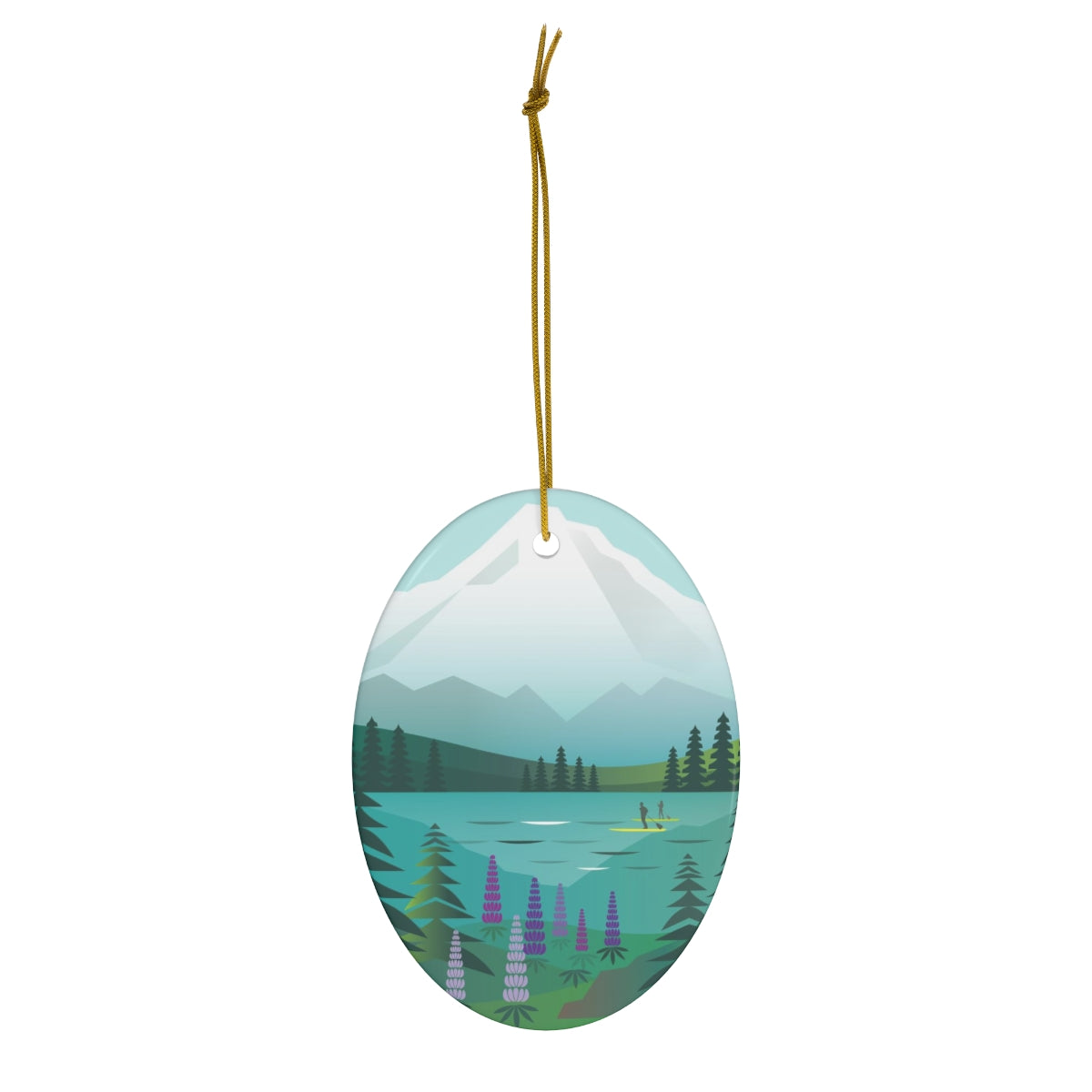 Mount Hood Ceramic Ornament