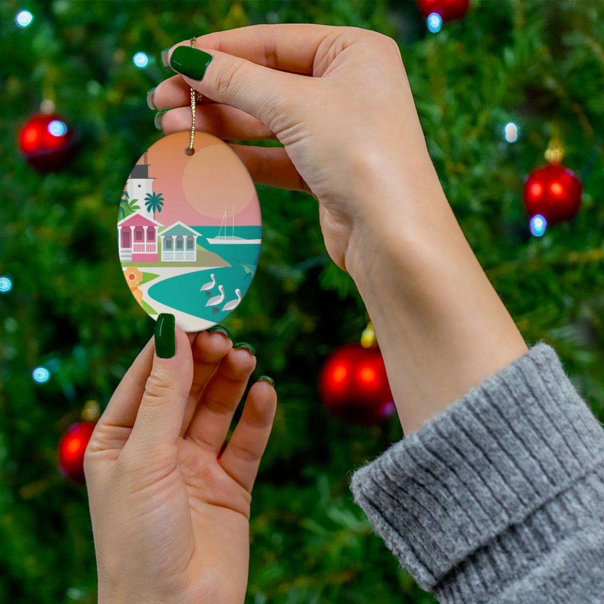 Key West Ceramic Ornament
