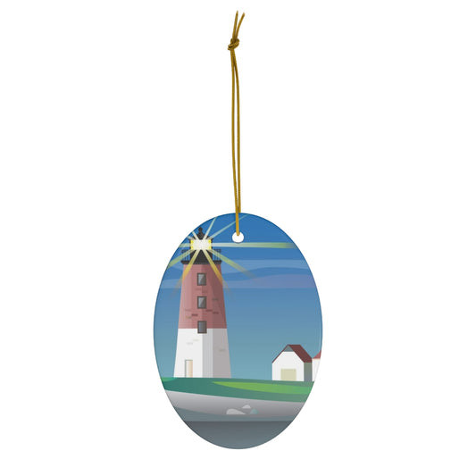 Point Judith Ceramic Ornament