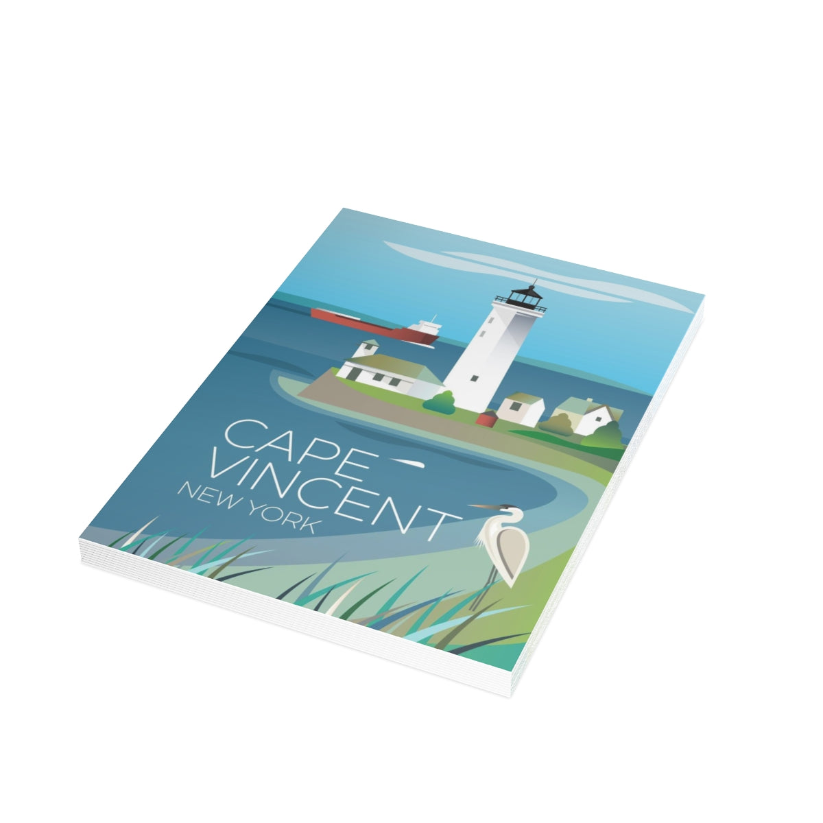 Cape Vincent Folded Matte Notecards + Envelopes (10pcs)