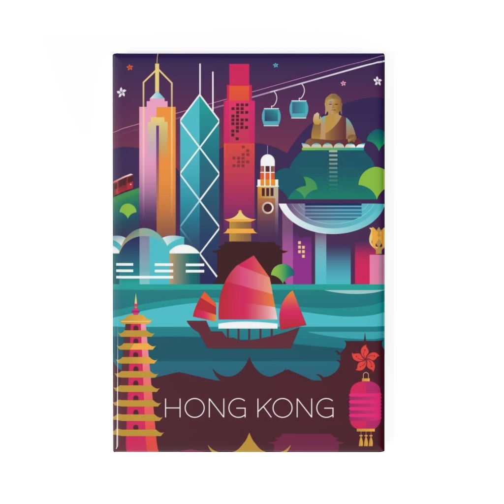 HONG KONG REFRIGERATOR MAGNET