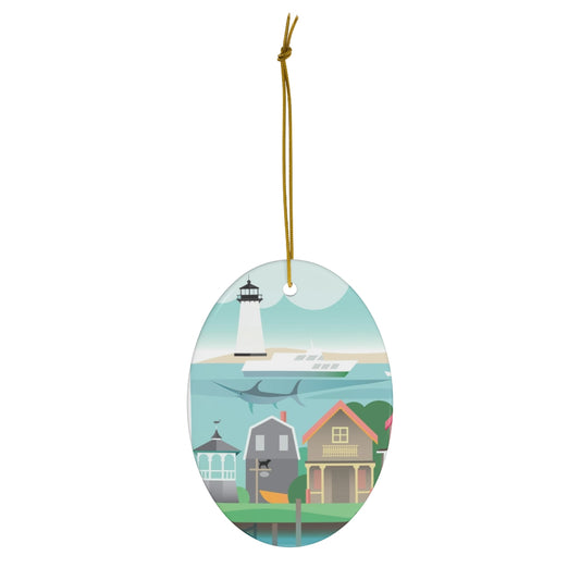 Martha's Vineyard Ceramic Ornament