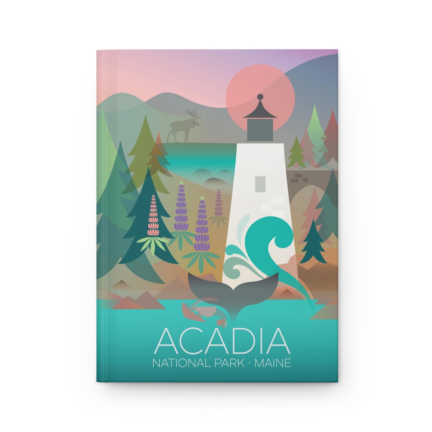 Acadia-Nationalpark-Hardcover-Tagebuch