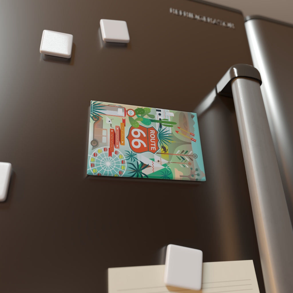 ROUTE 66 REFRIGERATOR MAGNET