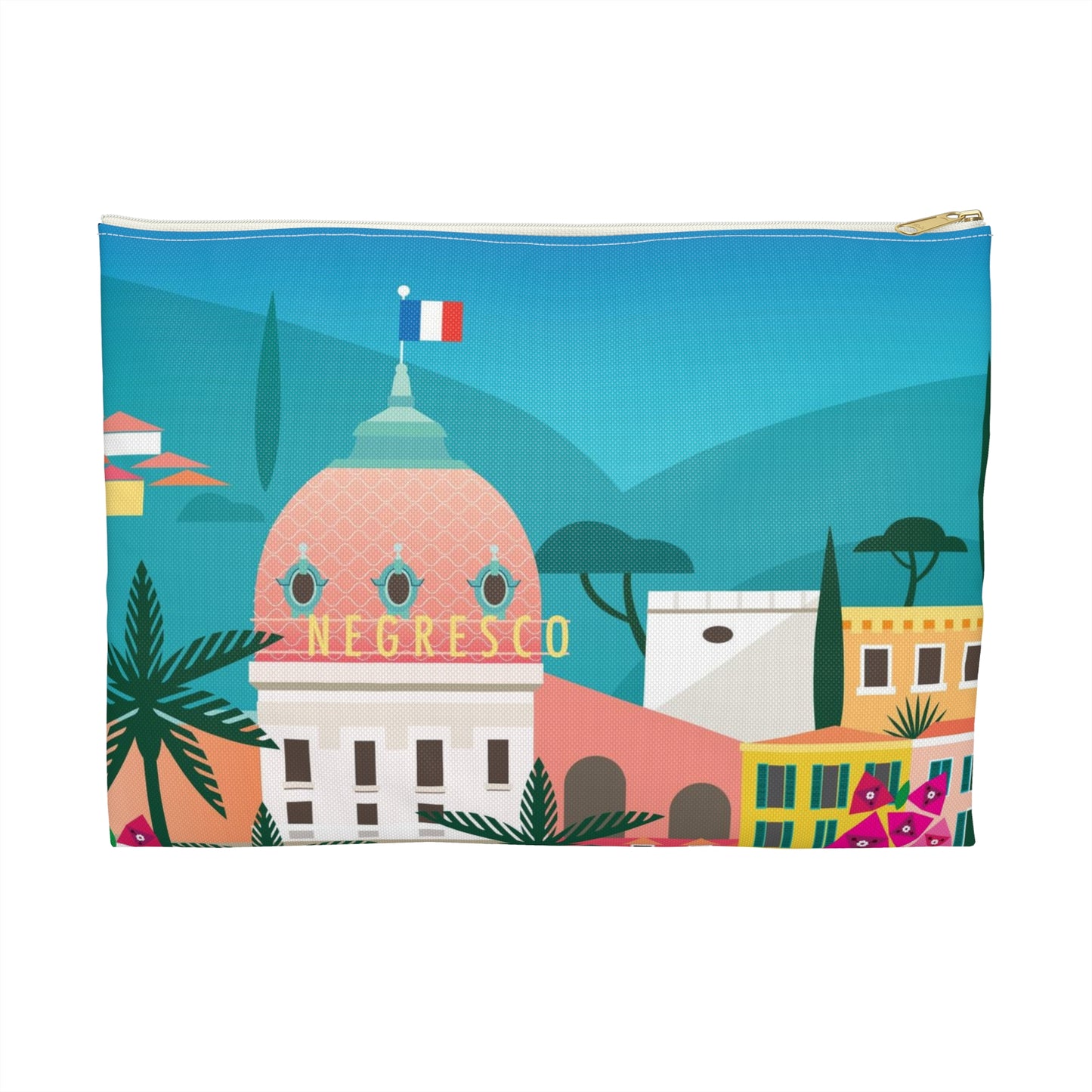 Nice, France Zip Pouch