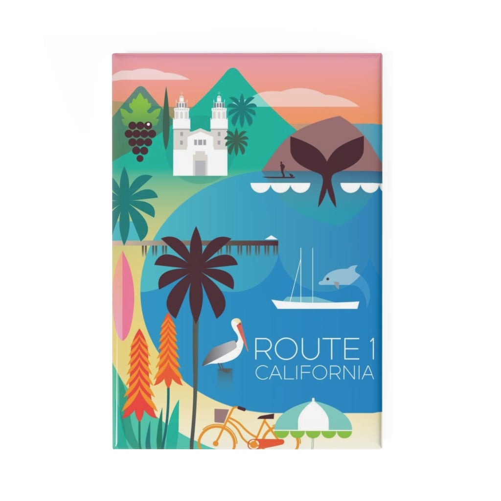 ROUTE 1 REFRIGERATOR MAGNET