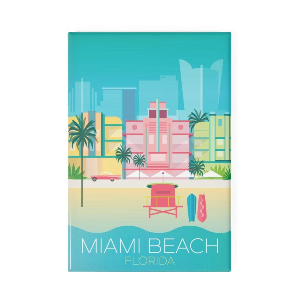 MIAMI BEACH REFRIGERATOR MAGNET