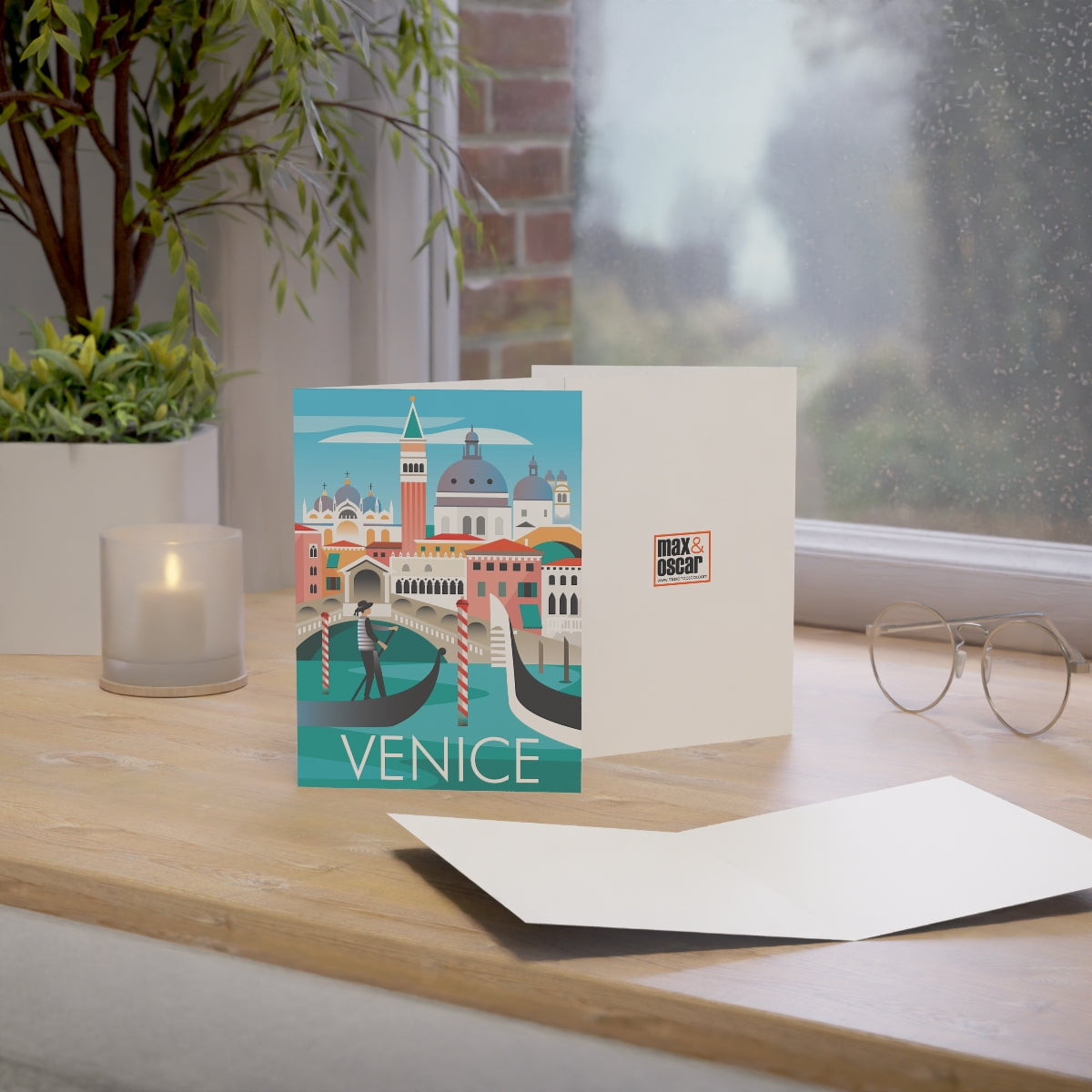 Venice Folded Matte Notecards + Envelopes (10pcs)