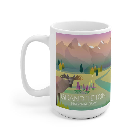 PARC NATIONAL DU GRAND TETON TASSE EN CÉRAMIQUE 11 OZ OU 15 OZ