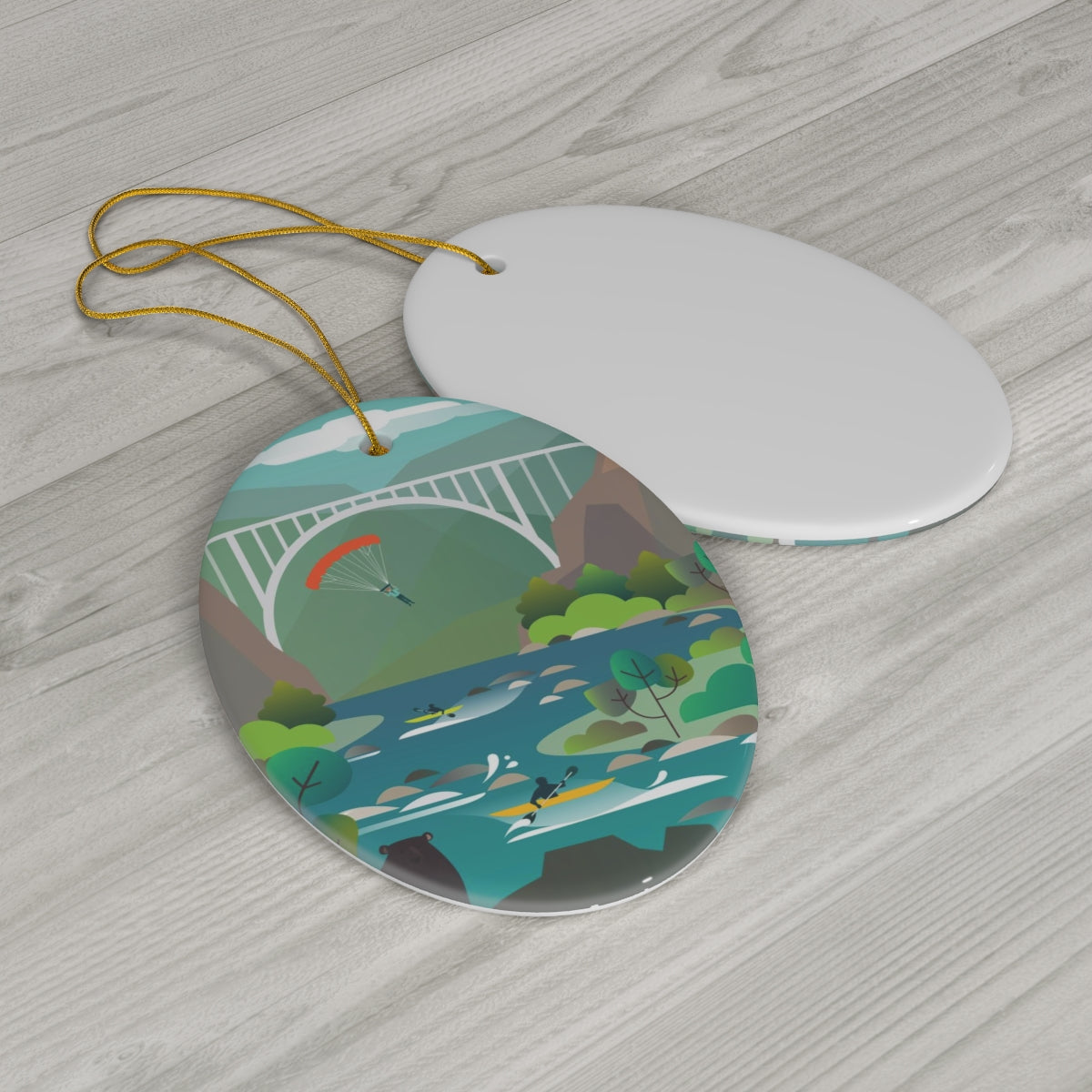 Idaho Ceramic Ornament
