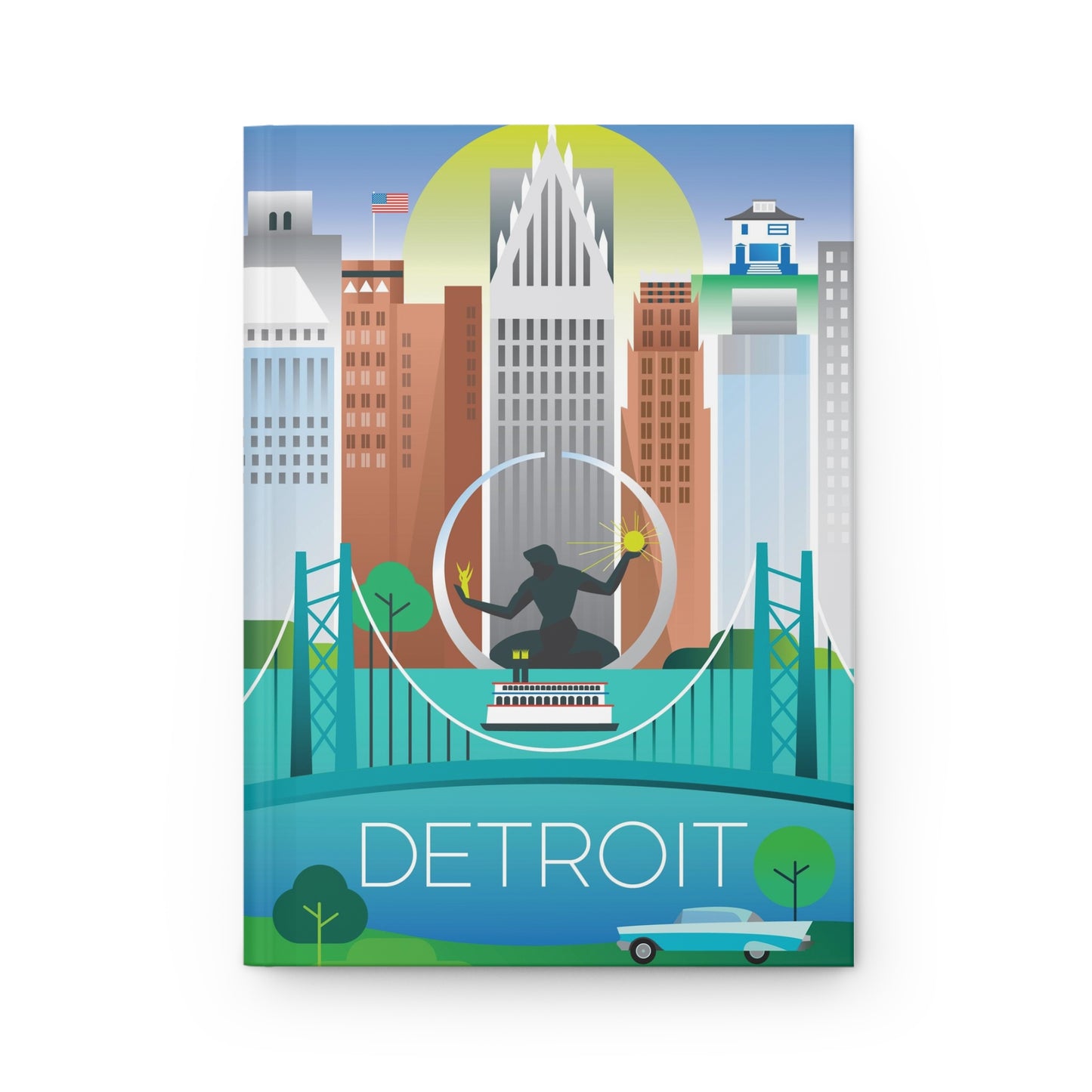 Detroit Hardcover-Tagebuch