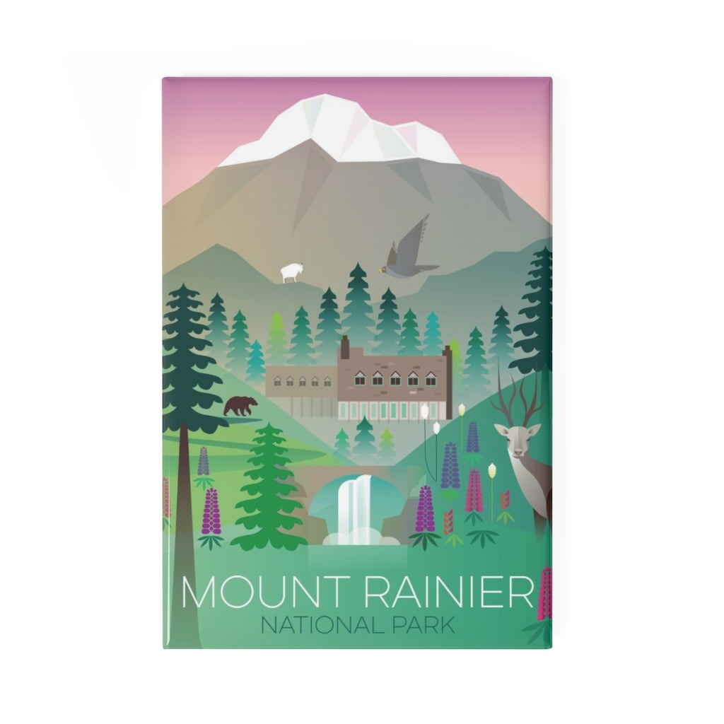 MOUNT RANIER NATIONAL PARK KÜHLSCHRANKMAGNET