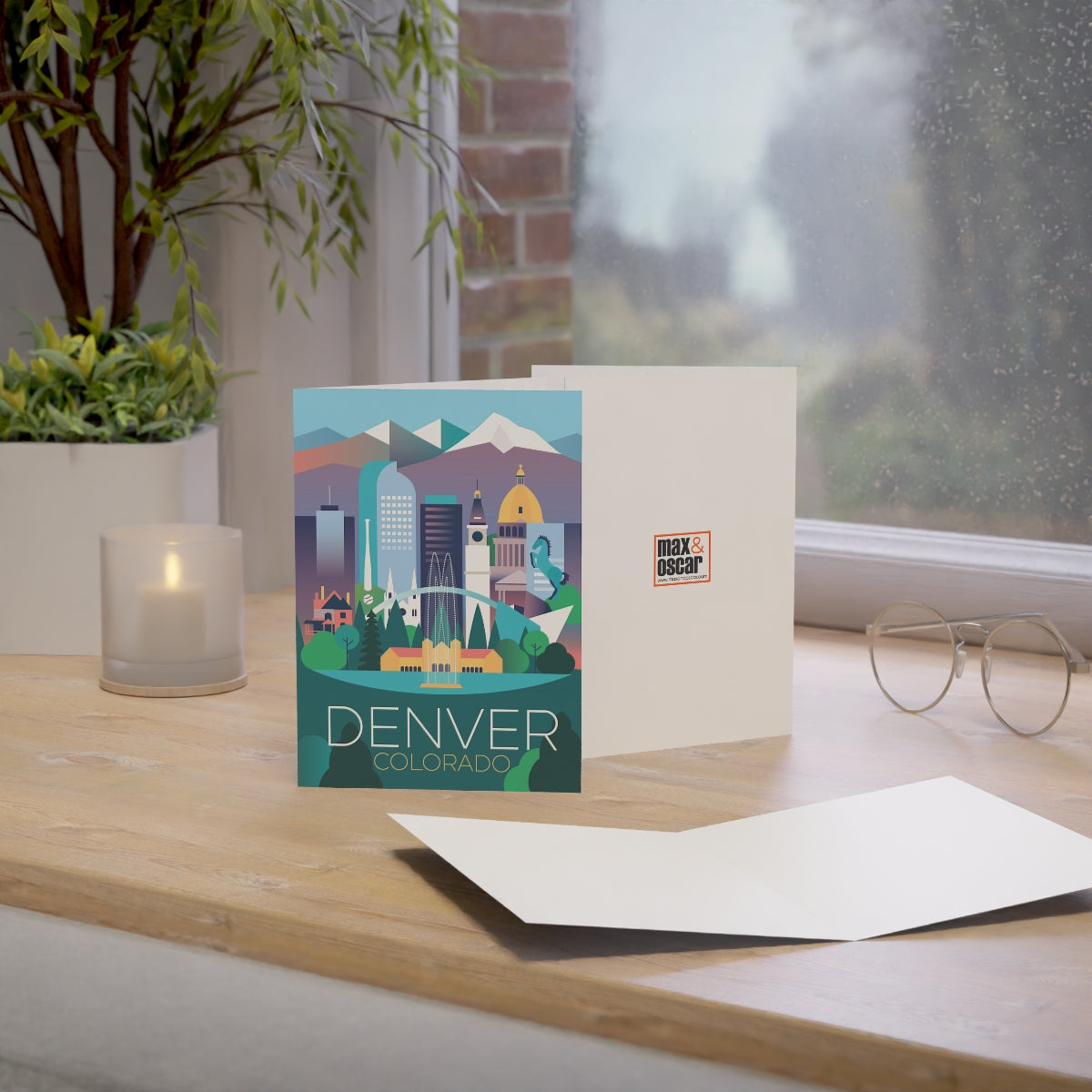 Denver Folded Matte Notecards + Envelopes (10pcs)