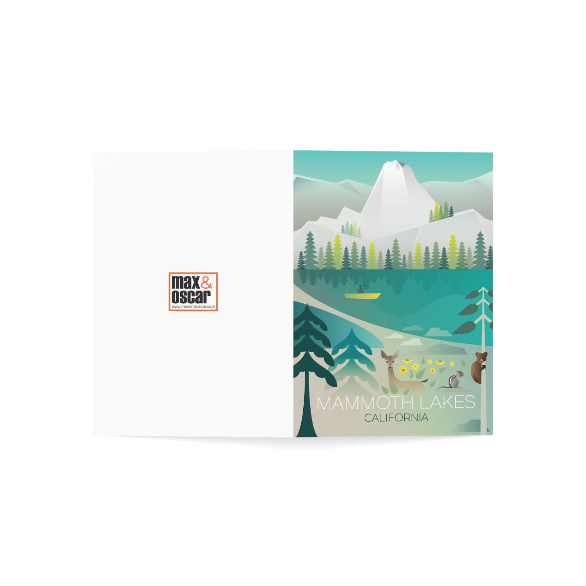 Mammoth Lakes gefaltete matte Notizkarten + Umschläge (10 Stück)