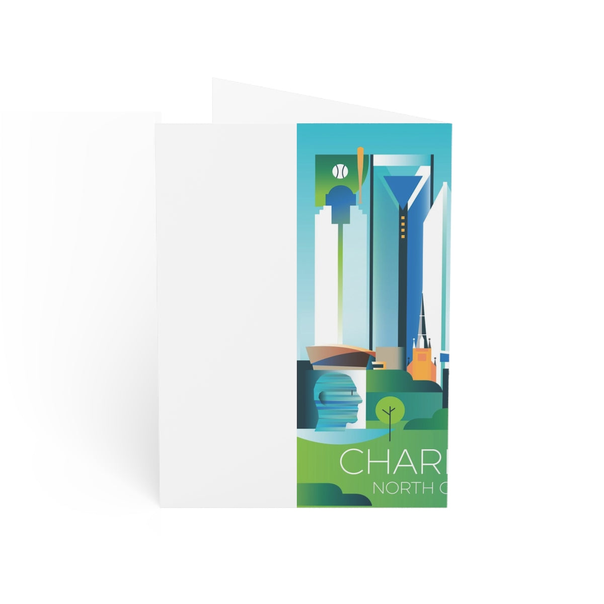 Charlotte Folded Matte Notecards + Envelopes (10pcs)