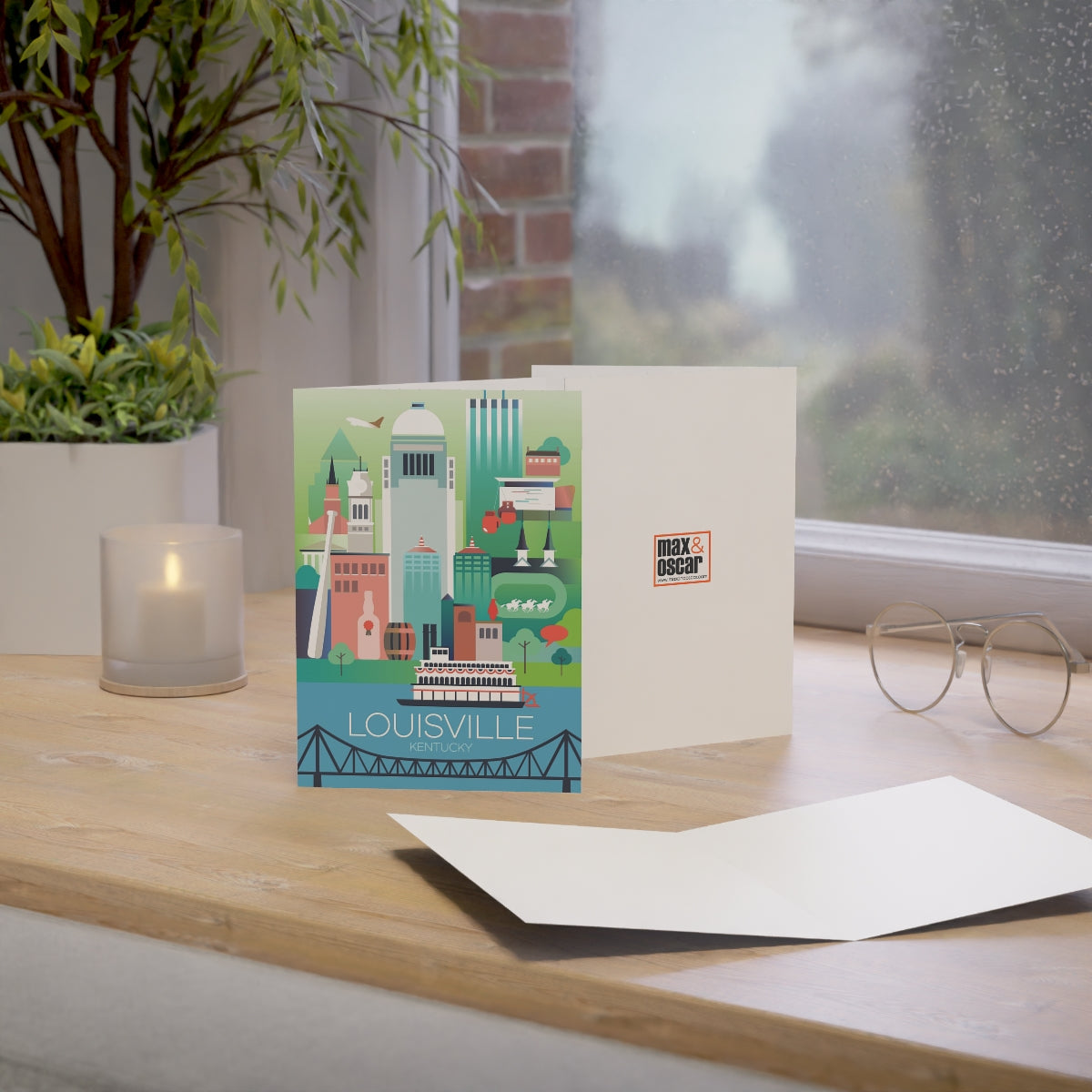 Louisville Folded Matte Notecards + Envelopes (10pcs)