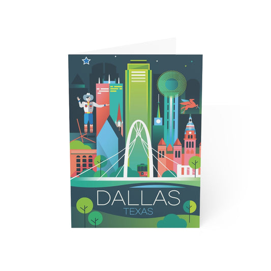 Dallas Folded Matte Notecards + Envelopes (10pcs)