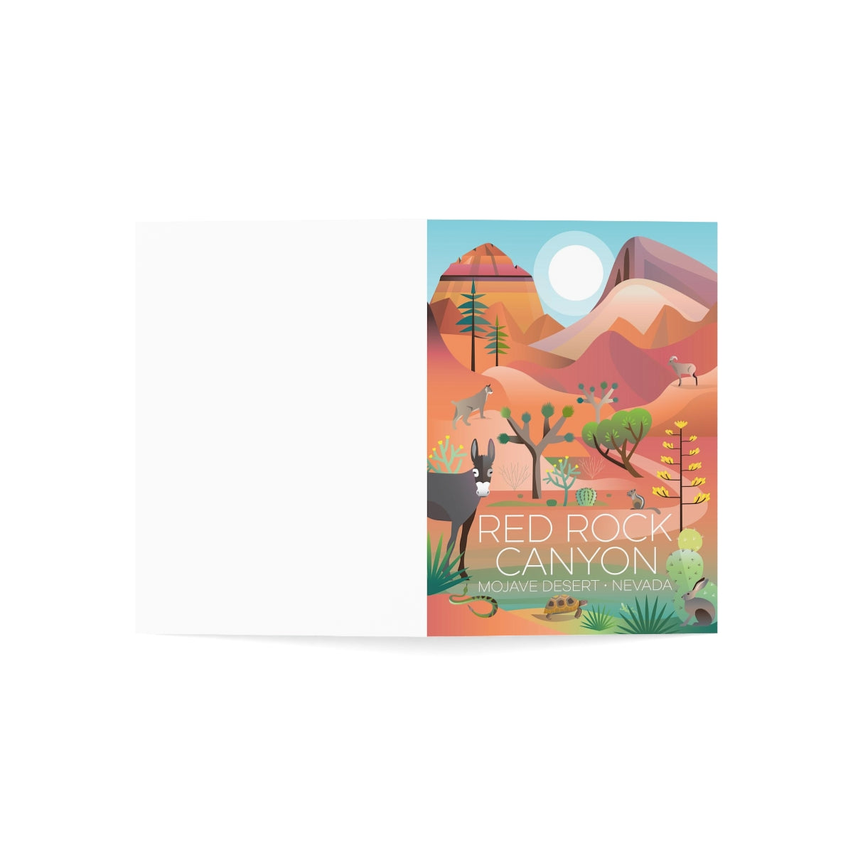 Red Rock Canyon Folded Matte Notecards + Envelopes (10pcs)