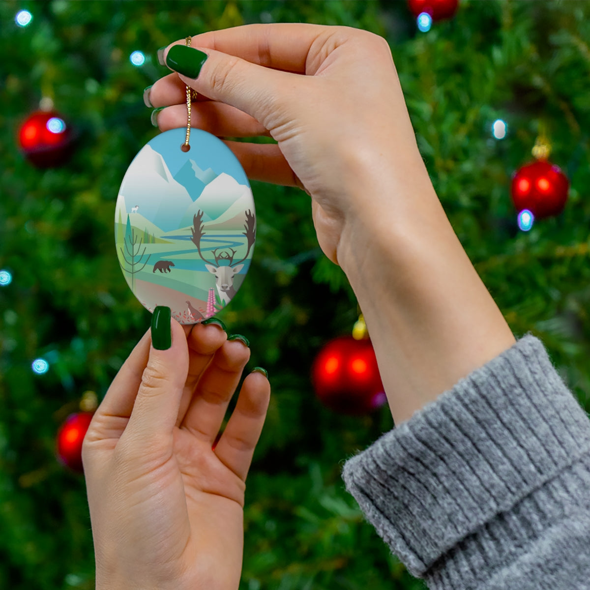 Denali National Park Ceramic Ornament