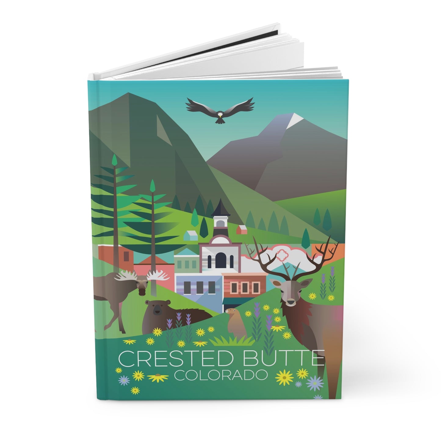Crested Butte Sommer-Hardcover-Tagebuch