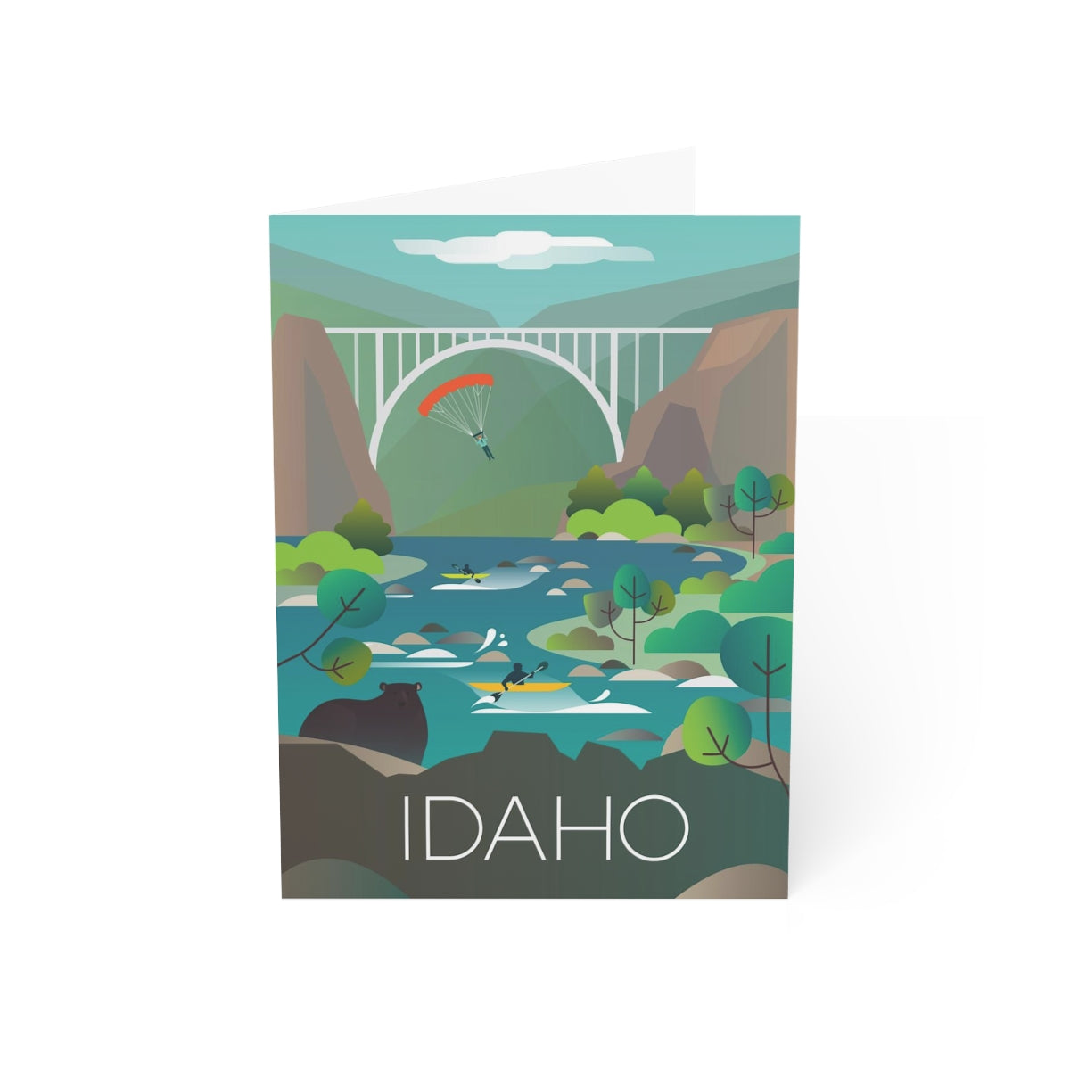 Idaho Folded Matte Notecards + Envelopes (10pcs)