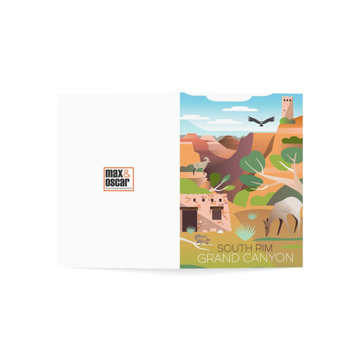 Grand Canyon National Park, South Rim Folded Matte Notecards + Envelopes (10pcs)