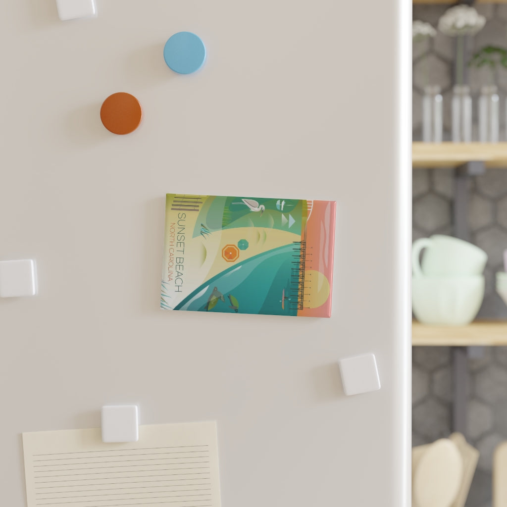 SUNSET BEACH REFRIGERATOR MAGNET