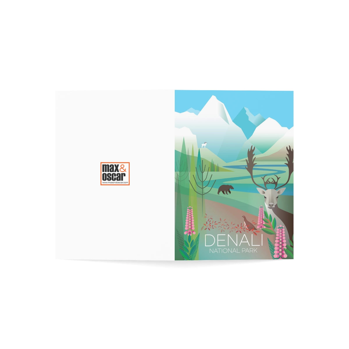 Denali National Park Folded Matte Notecards + Envelopes (10pcs)