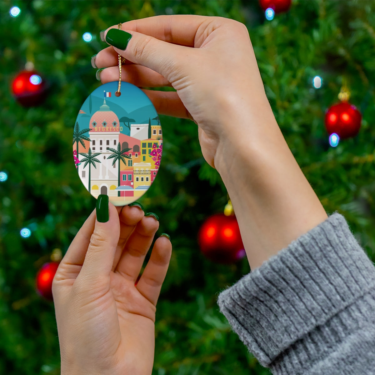 Nice, France Ceramic Ornament
