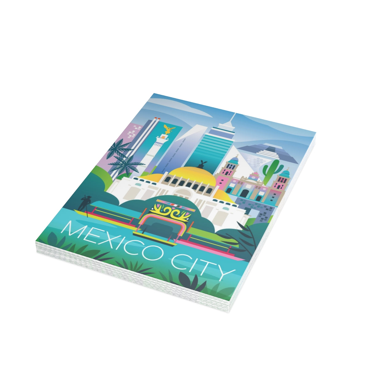Mexico City Folded Matte Notecards + Envelopes (10pcs)