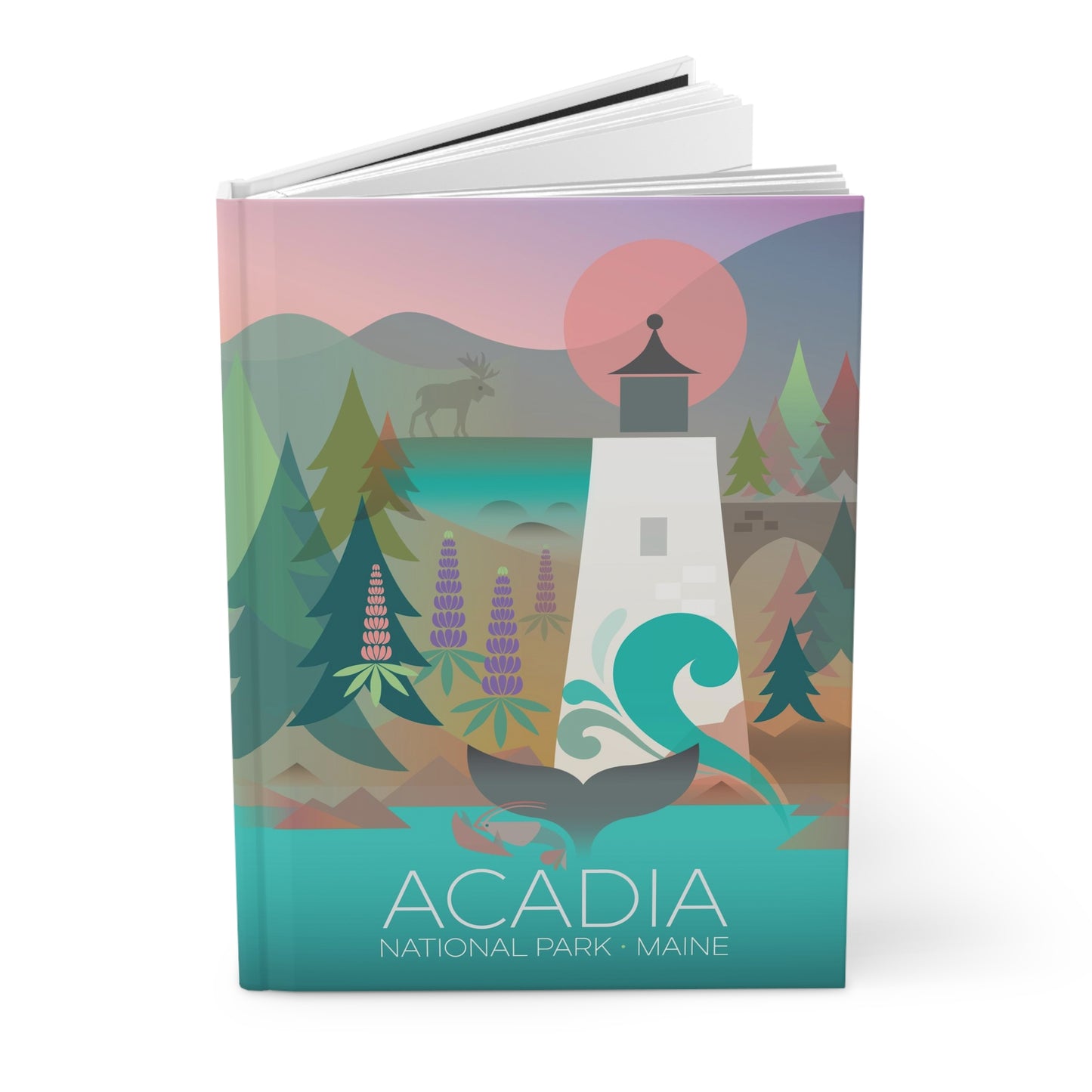 Acadia-Nationalpark-Hardcover-Tagebuch