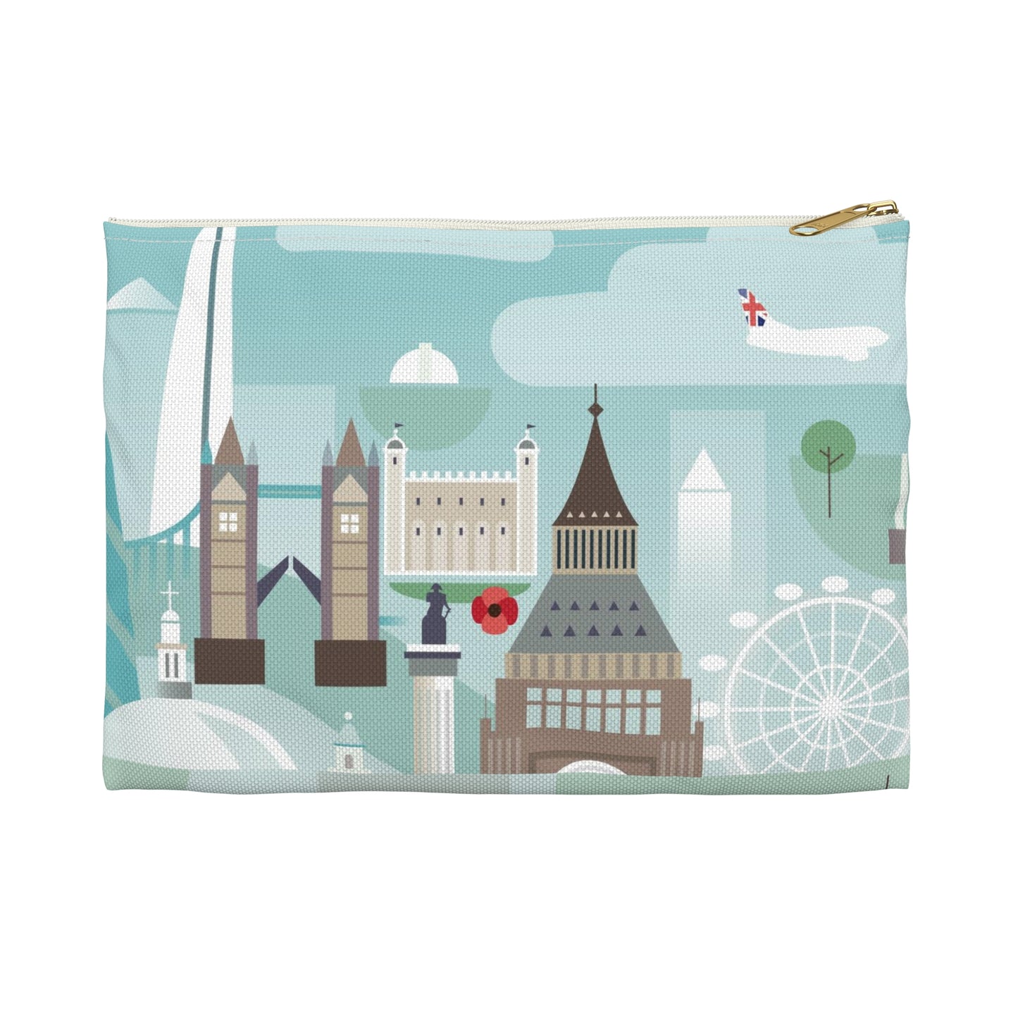 Pochette zippée Londres