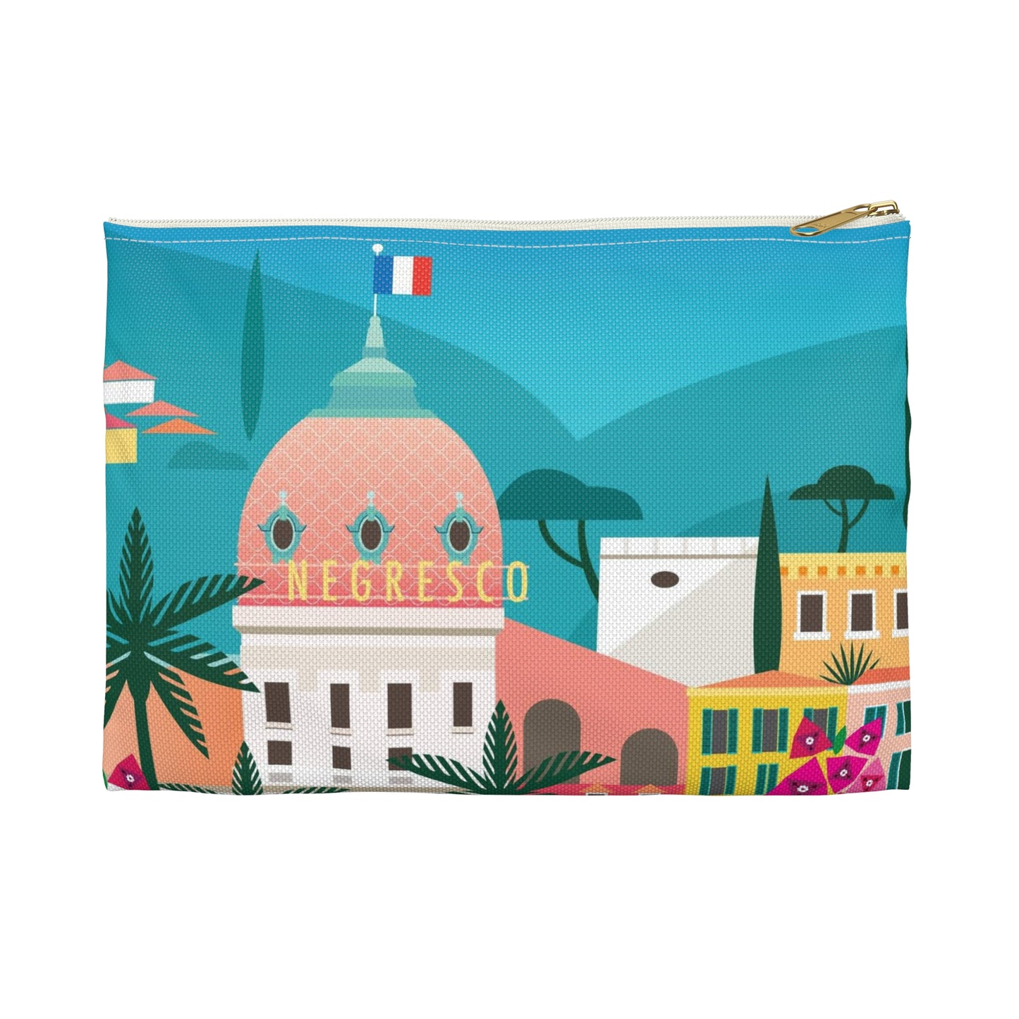 Nice, France Zip Pouch