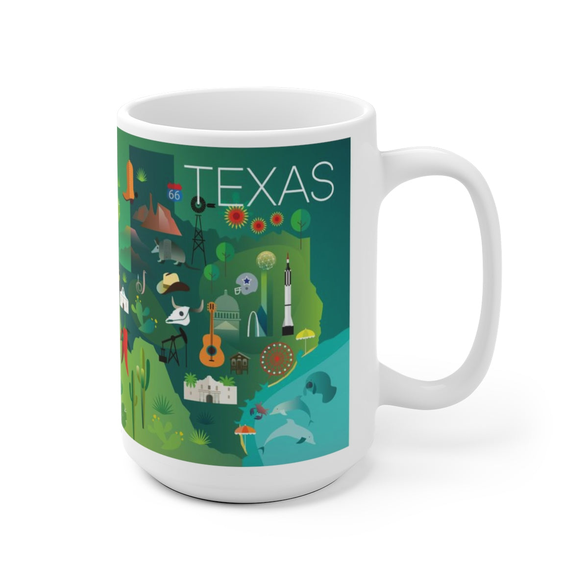 TEXAS 11 OZ OR 15 OZ CERAMIC MUG