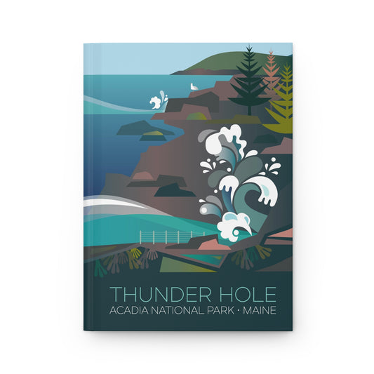 Acadia National Park, Thunder Hole Hardcover Journal