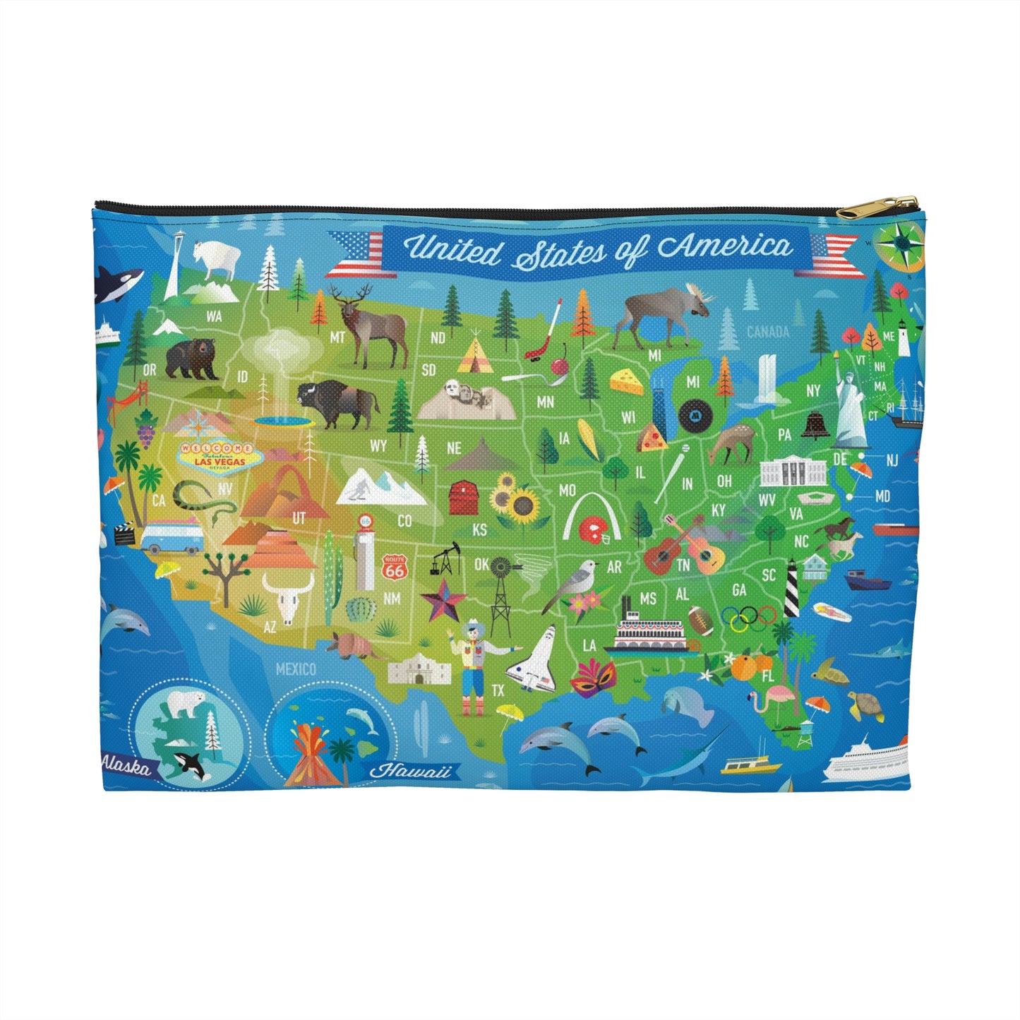 USA Zip Pouch