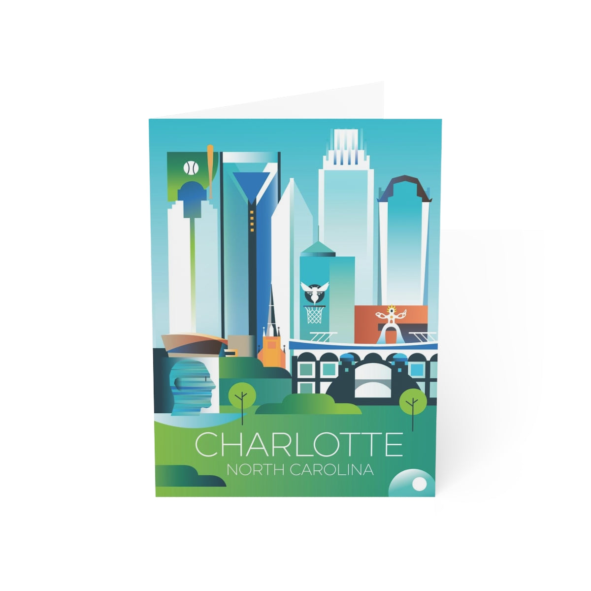 Charlotte gefaltete matte Notizkarten + Umschläge (10 Stück)