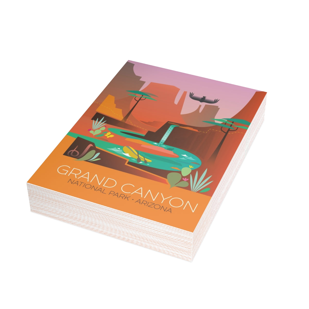 Grand Canyon National Park Matte gefaltete Notizkarten + Umschläge (10 Stück)